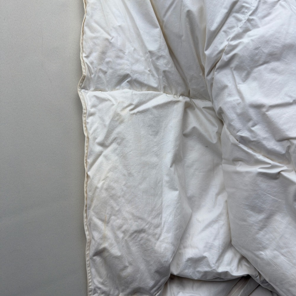 Woolrich Down Comforter King White Down Fill Cotton Solid Year-Round New - Picture 7 of 10